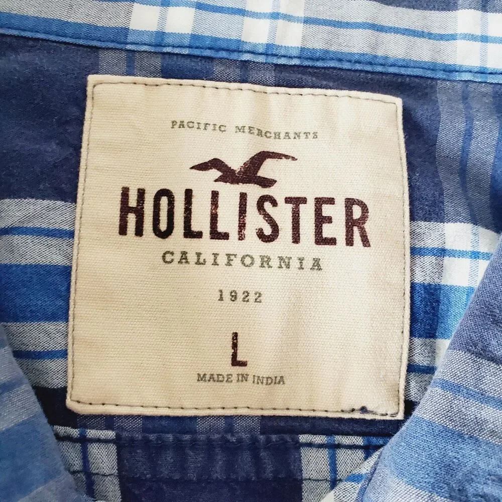 Lot of 3 Men’s Shirts Hollister & Calvin Klein Size Large Long Sleeve GUC - Picture 4 of 14